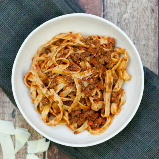 Beef Bolognese with Fettuccine